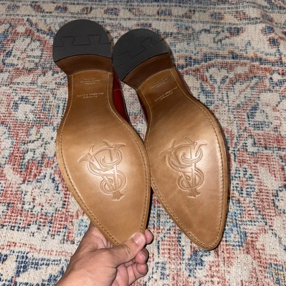 The Office of Angela Scott Miss Cleo Pointed Toe Loafer Pump SZ 39.5 NIB - Picture 8 of 10